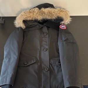 Canada Goose Black Parka with Fur Trim